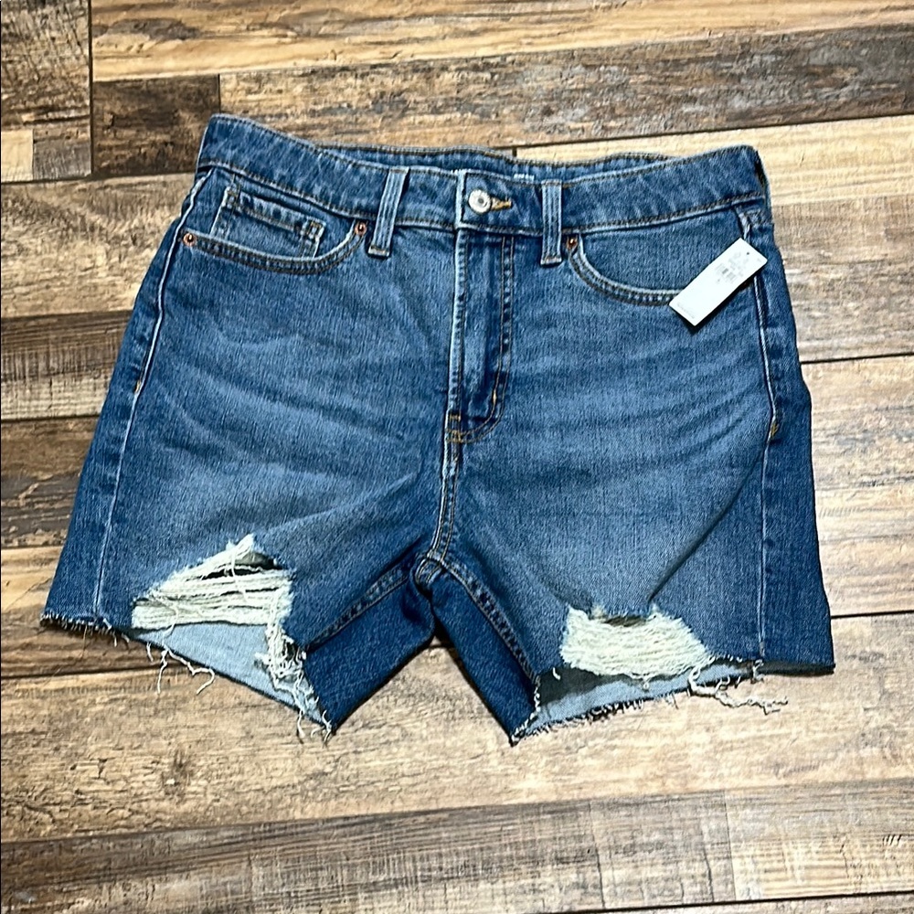 Women's Distressed Denim Shorts - Blue. New with tags